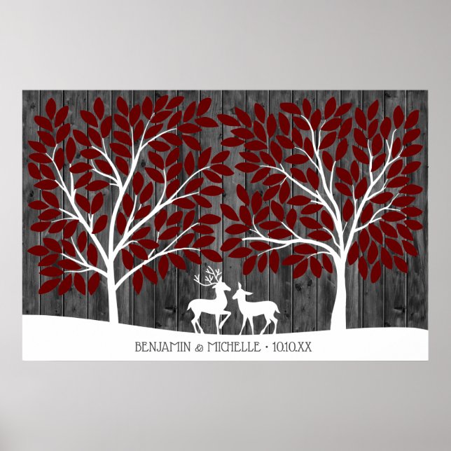 Hirsch - 200 Signature Guest Book Alternative Poster (Vorne)