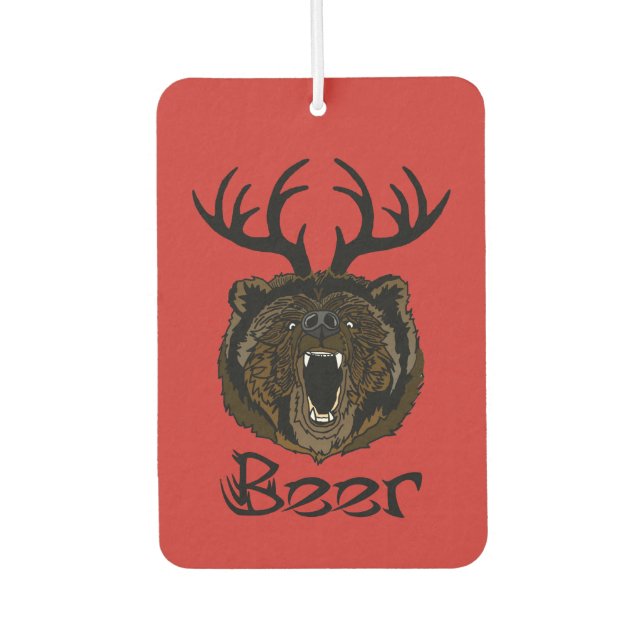 Hirsch + Bär = Bier Autolufterfrischer (Vorderseite)