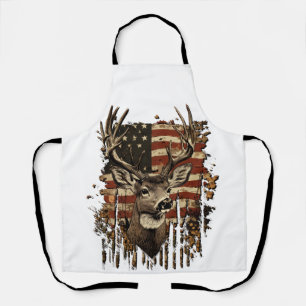 Hirsch, Bock-Saison USA-Flagge Schürze