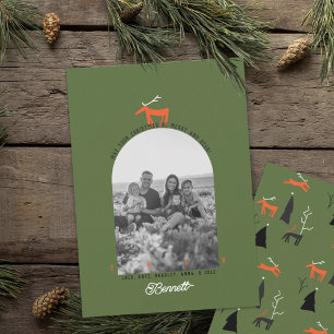 Hirsch & Bogen Foto Weihnachtskarte Einladung