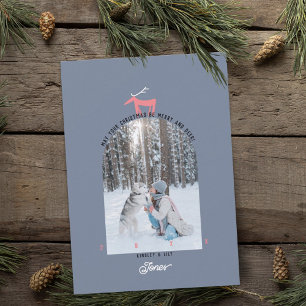 Hirsch & Bogen Foto Weihnachtskarte Einladung