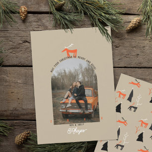 Hirsch & Bogen Foto Weihnachtskarte Einladung