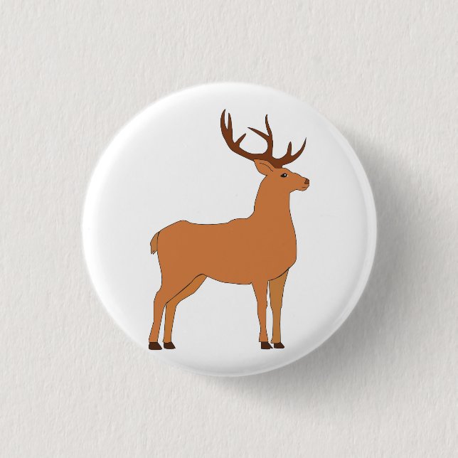 Hirsch Button (Vorderseite)