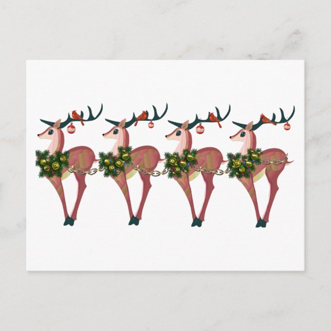 Hirsch Cheer Postcard Postkarte (Vorderseite)