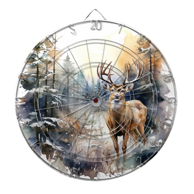 Hirsch Dartboard Dartscheibe (vorne)