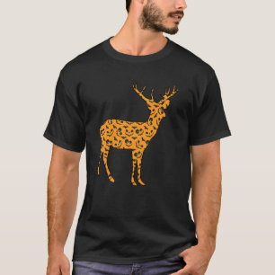 Hirsch Easy Halloween Outfit Fawn Elk Stag Lazy Co T-Shirt