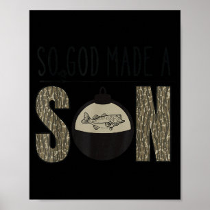 Hirsch Ente Fisch Jagdsaison Christlicher Sohn Kin Poster