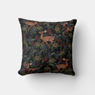 Hirsch Fawn Floral Pattern Kissen