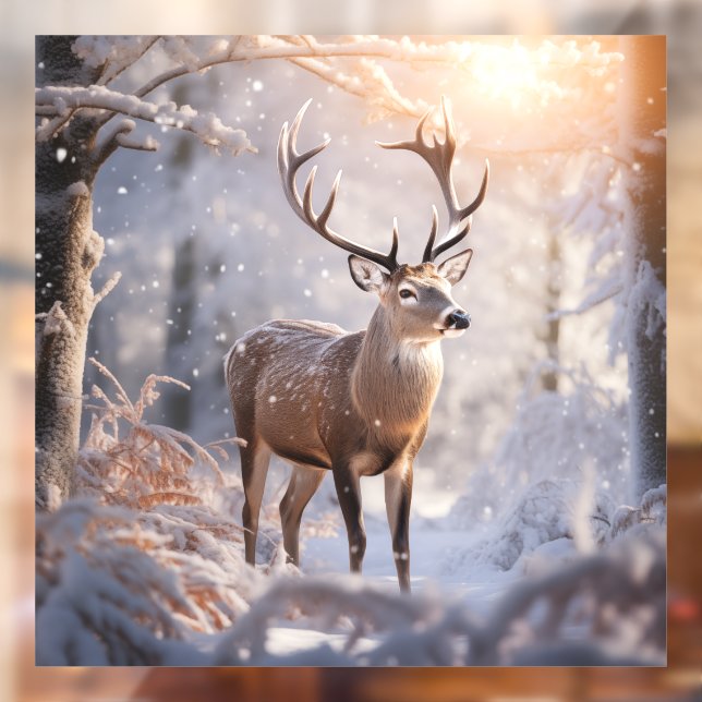 Hirsch Fensteraufkleber (Blatt 2)