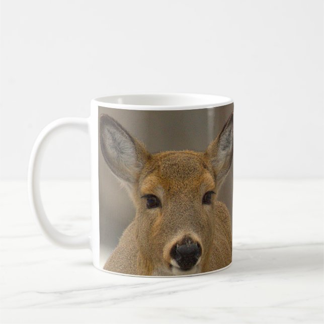 Hirsch-Foto-Tasse Kaffeetasse (Links)