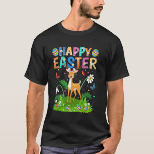 Hirsch Frohe Ostereier Jagd Kaninchenohr Ostersonn T-Shirt