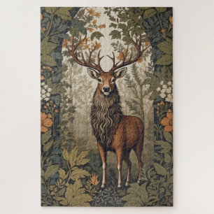 Hirsch im Wald Inspiriert von William Morris