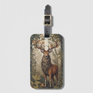 Hirsch im Wald - Inspiriert von William Morris Gepäckanhänger