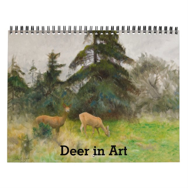 Hirsch in der Kunst Kalender (Titelbild)