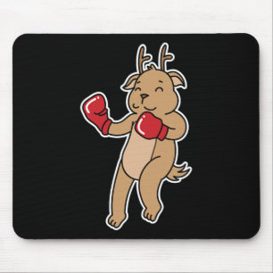 Hirsch macht Boxen Mousepad
