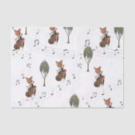 Hirsch mit Cello Tissue Seidenpapier