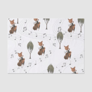 Hirsch mit Cello Tissue Seidenpapier