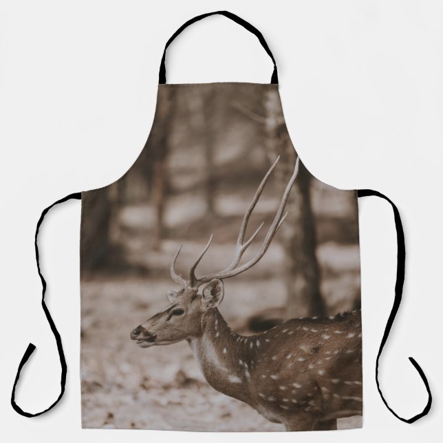 HIRSCH MIT GEWEIH SCHÜRZE (Vorderseite)