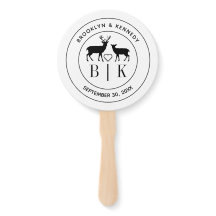 Hirsch Monogram Rustic Country Wedelname