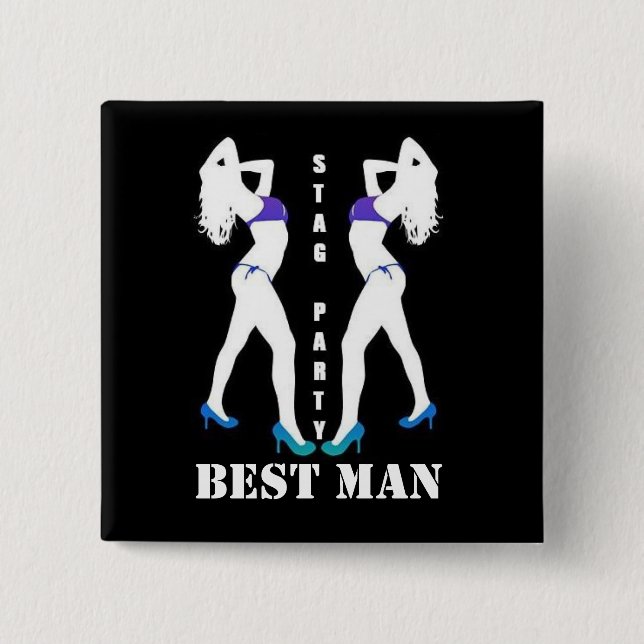 HIRSCH-PARTY-ABZEICHEN BUTTON (Vorderseite)