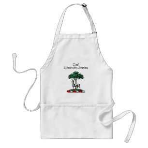 Hirsch Rothirsch am Baum Heraldik-Wappen Emblem Schürze