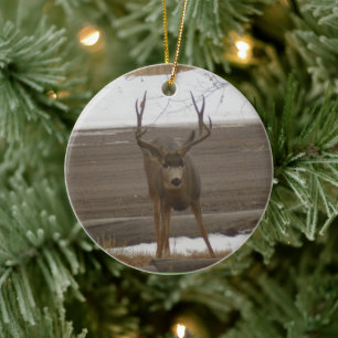 Hirsch-Schmuck Keramik Ornament