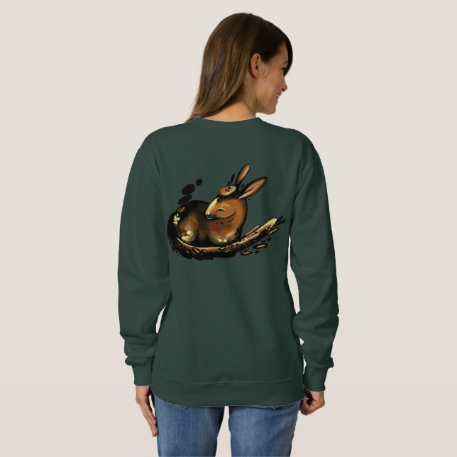 Hirsch Sweatshirt (Schwarz voll)