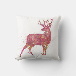 Hirsch Tier Wald Wildtiere Welt Erde Kissen