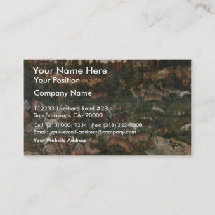 Hirsch- und Eberjagd von Cranach D. Ä. Lucas (Best Visitenkarte
