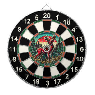 Hirsch- und Waldzielkunst Dartscheibe