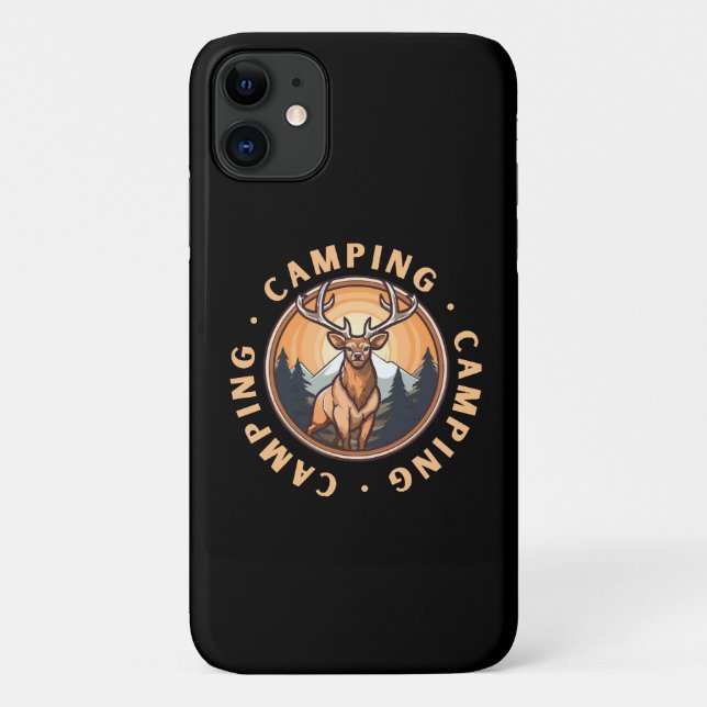 Hirsch - Wildnis - Camping Case-Mate iPhone Hülle (Rückseite)