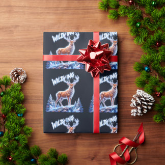 Hirsch Winter Wonderland Weihnachten Geschenkpapier