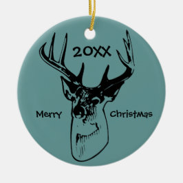 Hirschantler Jäger Jagen Weihnachtsschmuck