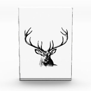 Hirschantler Natur Wildtierhorns Kopfkissen Fotoblock