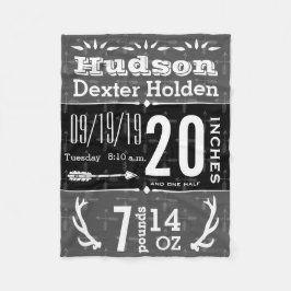 Hirschantler Pfeil jeder Farbe Baby Geburtsstände Fleecedecke