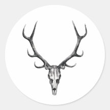 Hirschantler Skeleton Skull Sticker