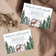 Hirschbaby Es ist kalte Outside Boy Baby Dusche