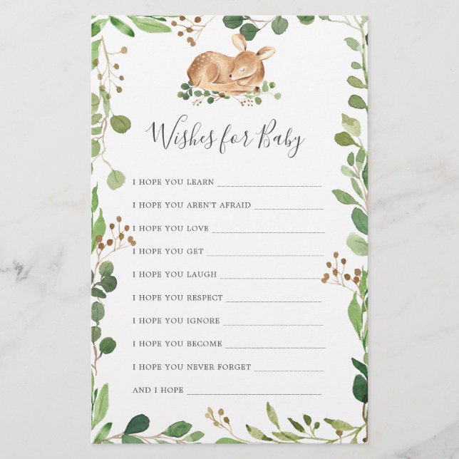 Hirschdusche wünscht sich ein Baby (Vorderseite)