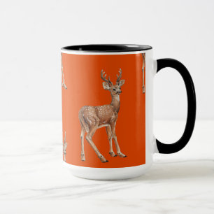 Hirsche auf Rot Tasse