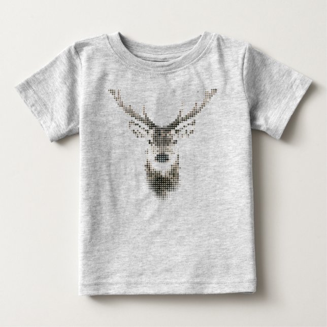 Hirsche Baby T-shirt (Vorderseite)