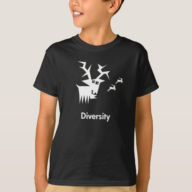 Hirsche Diversity T-Shirt (Vorderseite)