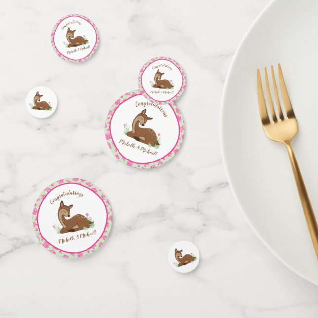 Hirsche Fawn Baby Shower Woodland Animals Konfetti (Gruppe)