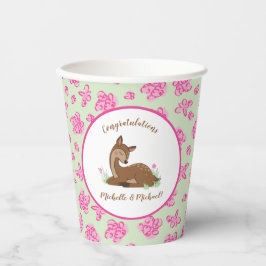 Hirsche Fawn Baby Shower Woodland Animals Pappbecher