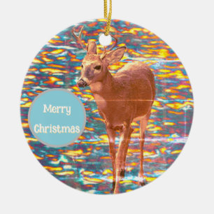 Hirsche Foto Weihnachtsschmuck