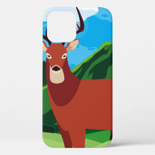 Hirsche glückliche Herbstsaison flach designtier, Case-Mate iPhone Hülle