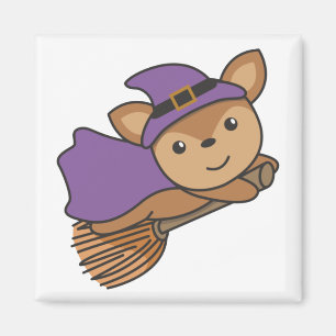 Hirsche Halloween Hexenkids Hexenkostüm Magnet