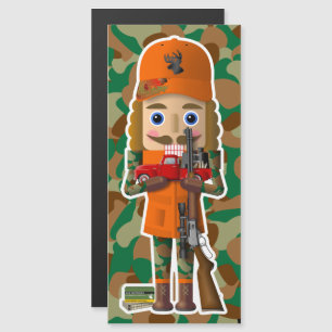 Hirsche Hunter Nutcracker mit wenig Rotem LKW Magnetkarte