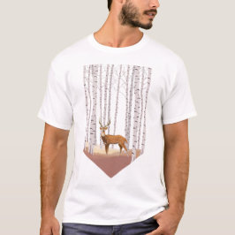 Hirsche im Birkenwald T-Shirt