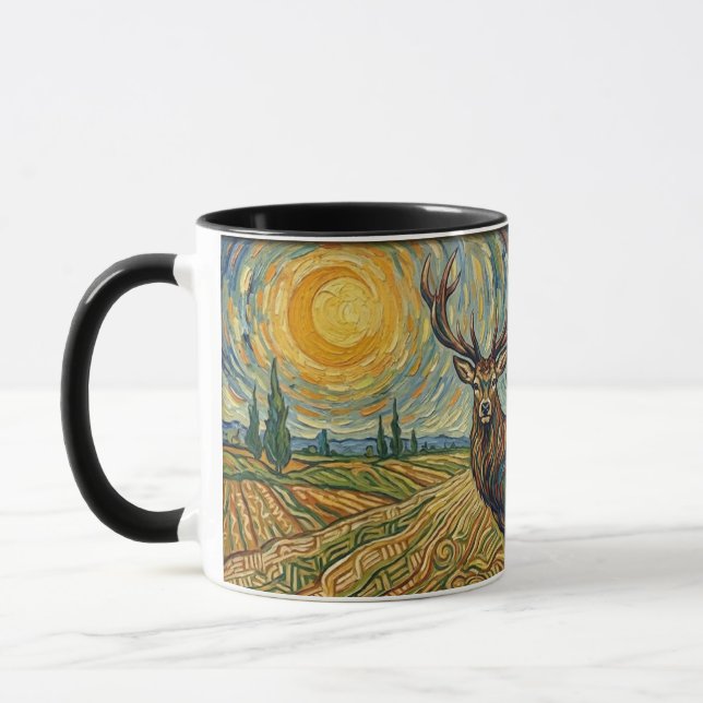 Hirsche im Lebensraum Tasse (Links)