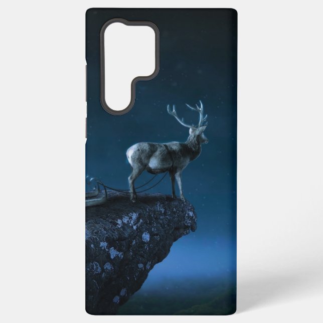Hirsche im Mondschein Samsung Galaxy Hülle (Rückseite)